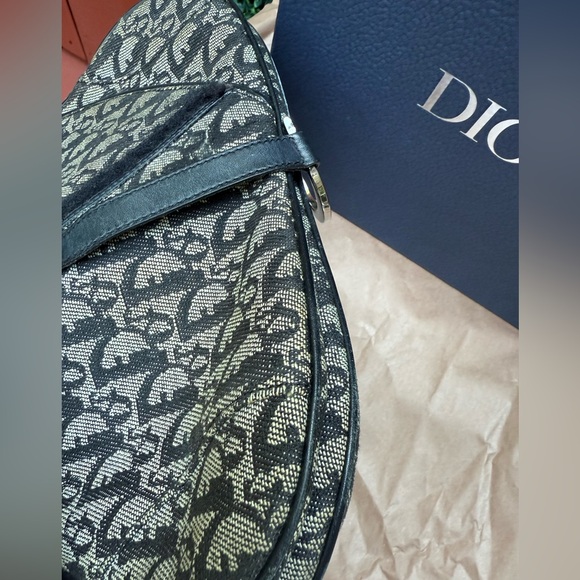 Dior Saddle bag, black Interior with Logo Charm - Picture 7 of 12